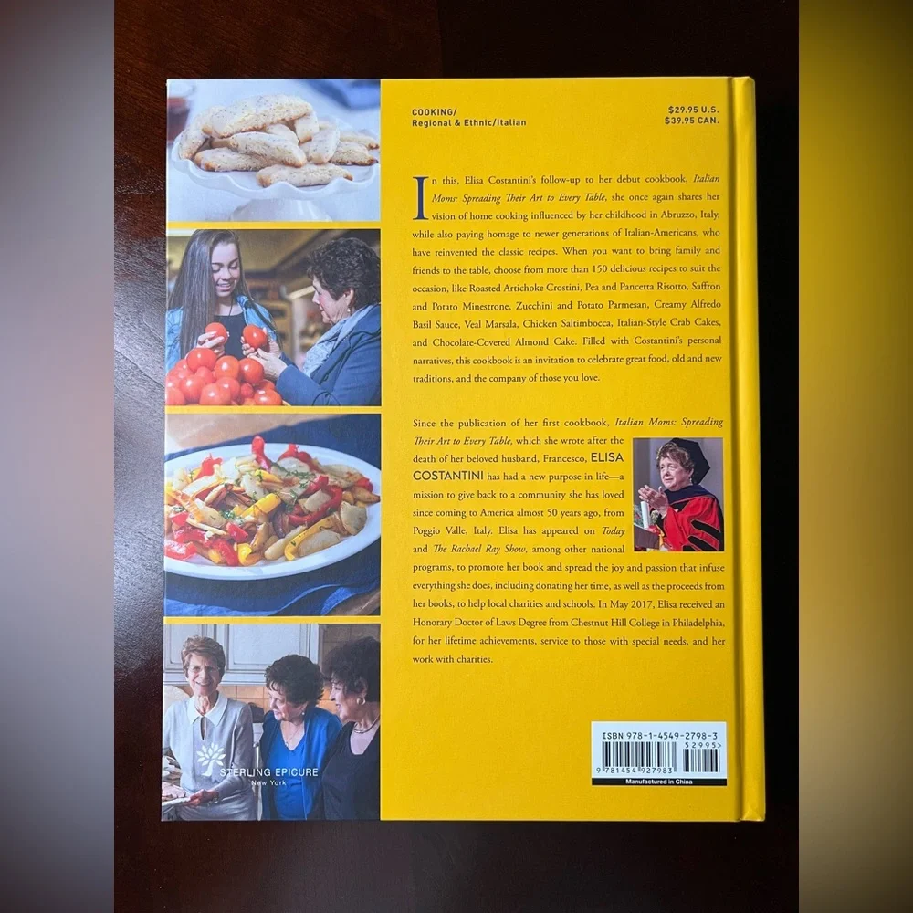 Italian Moms, A Cookbook by Elisa Constantini